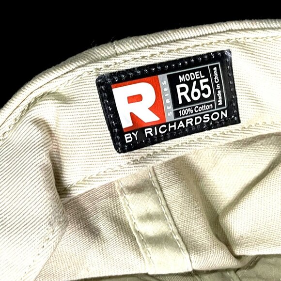 Augusta Georgia Embroidered Beige Baseball Cap By Richardson R65 100% Cotton Adj - Picture 5 of 7